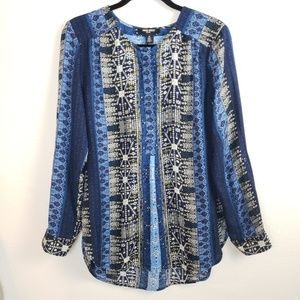 Nine West Blue Boho Tunic